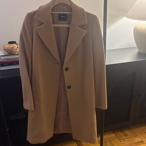 Theory Camel Wool Overcoat